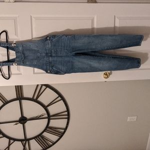 Woman's size 8 overalls, ankle/cropped length